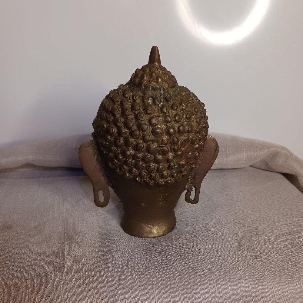 Numbered Brass Buddha Head - Picture 9 of 9